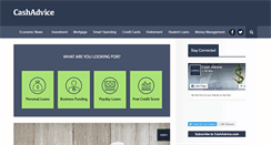 Desktop Screenshot of cashadvice.com